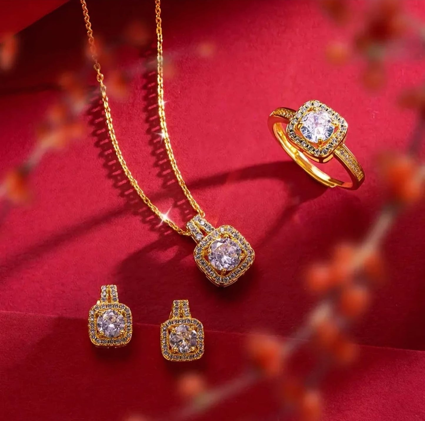 Diamond Jewelry Set - Anti Tarnish