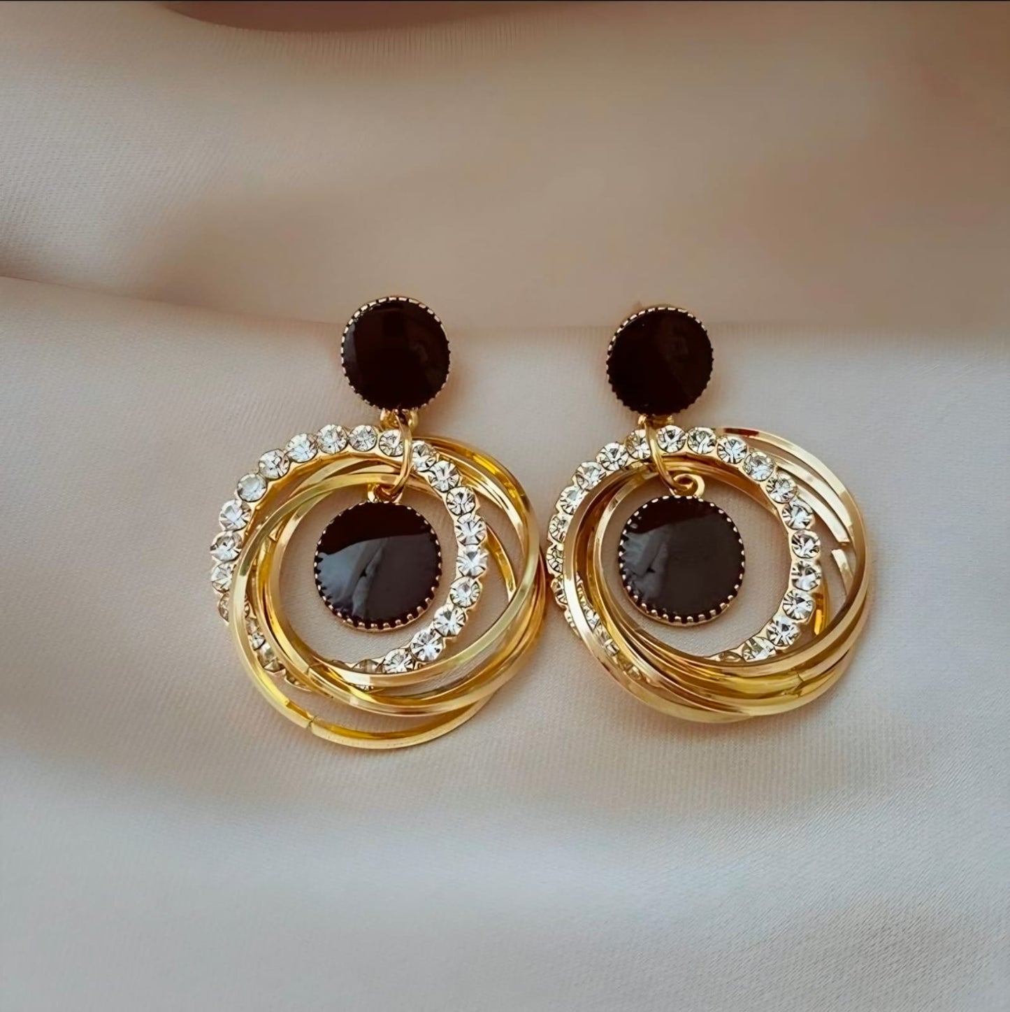 Orbit Drop Earrings - Anti Tarnish